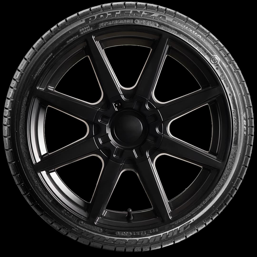 Bridgestone Potenza RE050 (A) 17" side tire