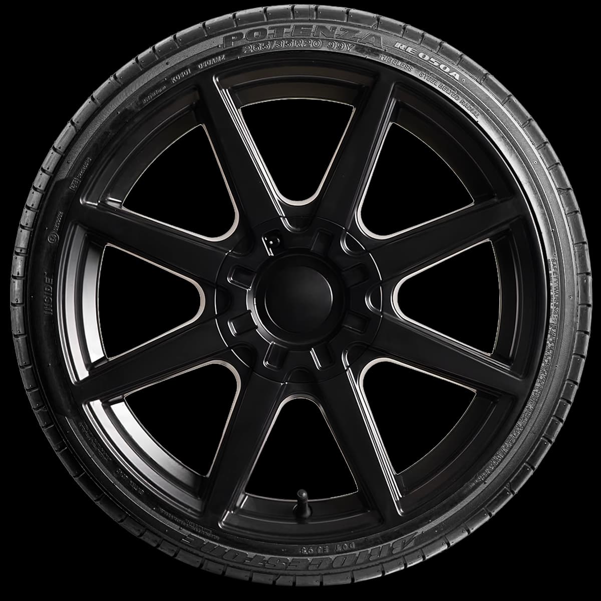 Bridgestone Potenza RE050 (A) 20" side tire
