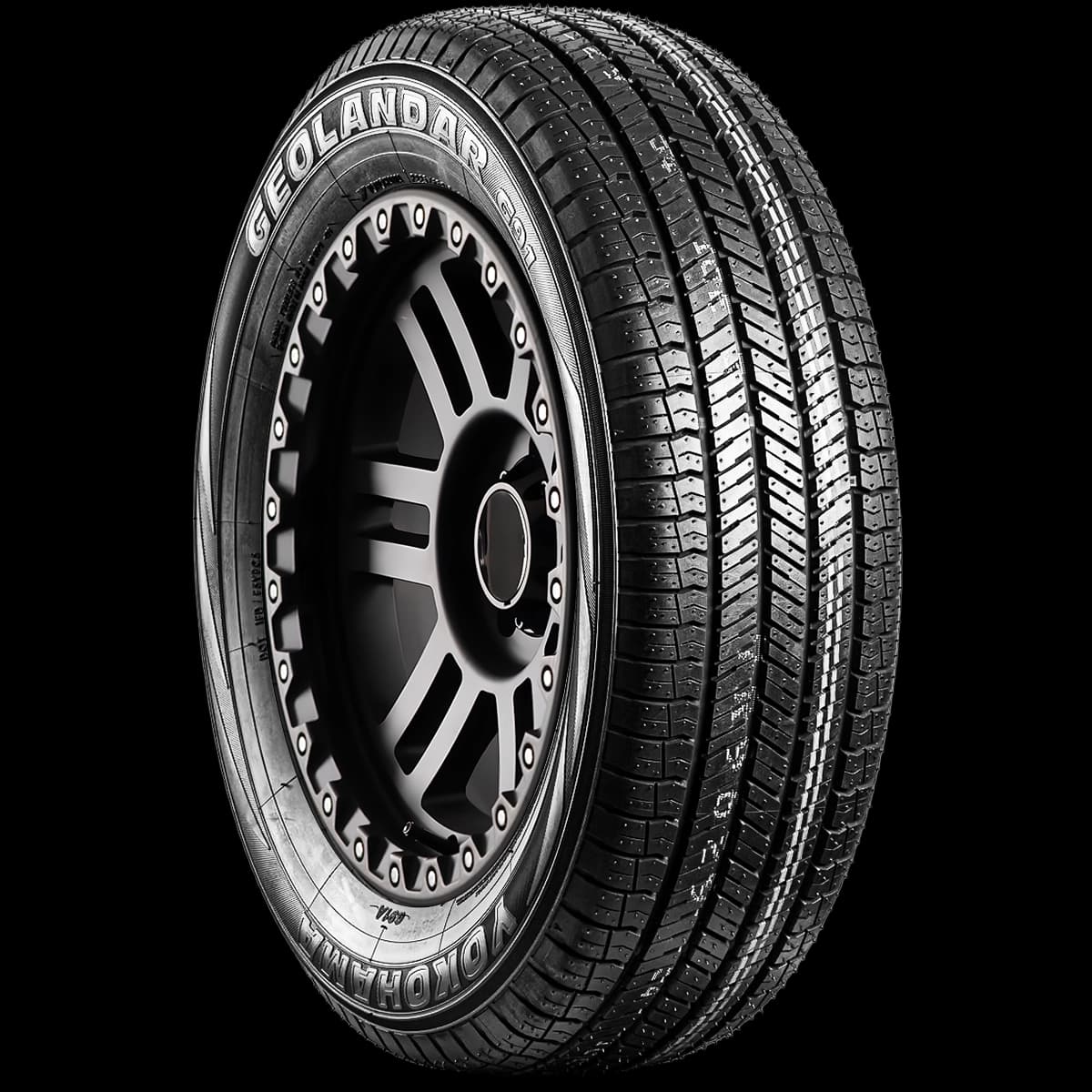 Yokohama Geolander G91A 17" angled tire
