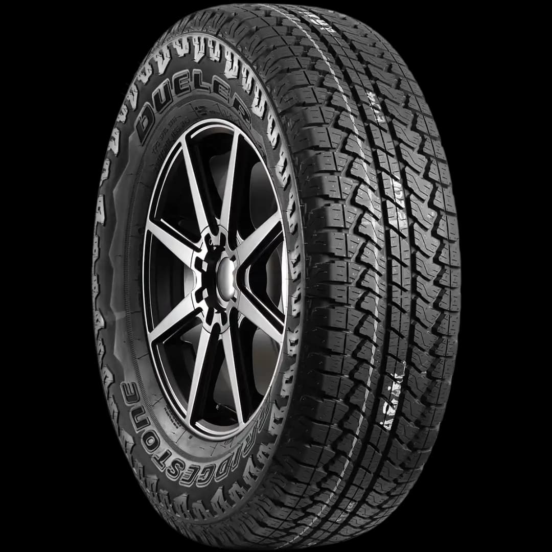Bridgestone Dueler A/T RH-S 17" angled tire