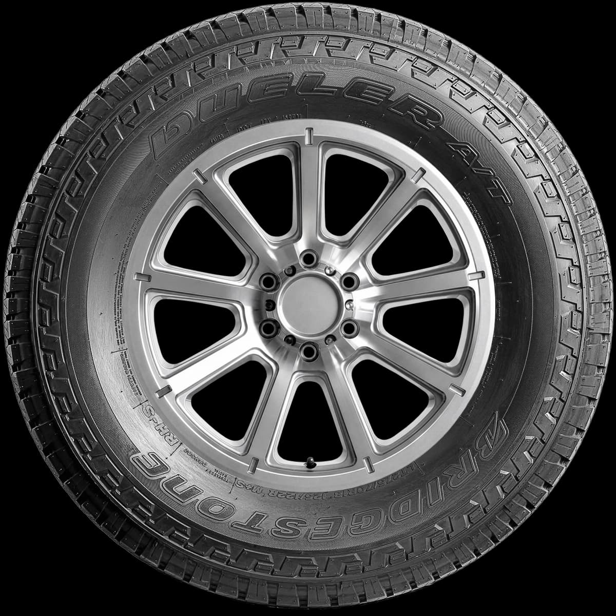 Bridgestone Dueler A/T RH-S 17" side tire