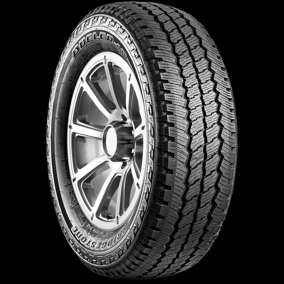 Bridgestone Dueler A/T RH-S 20" angled tire