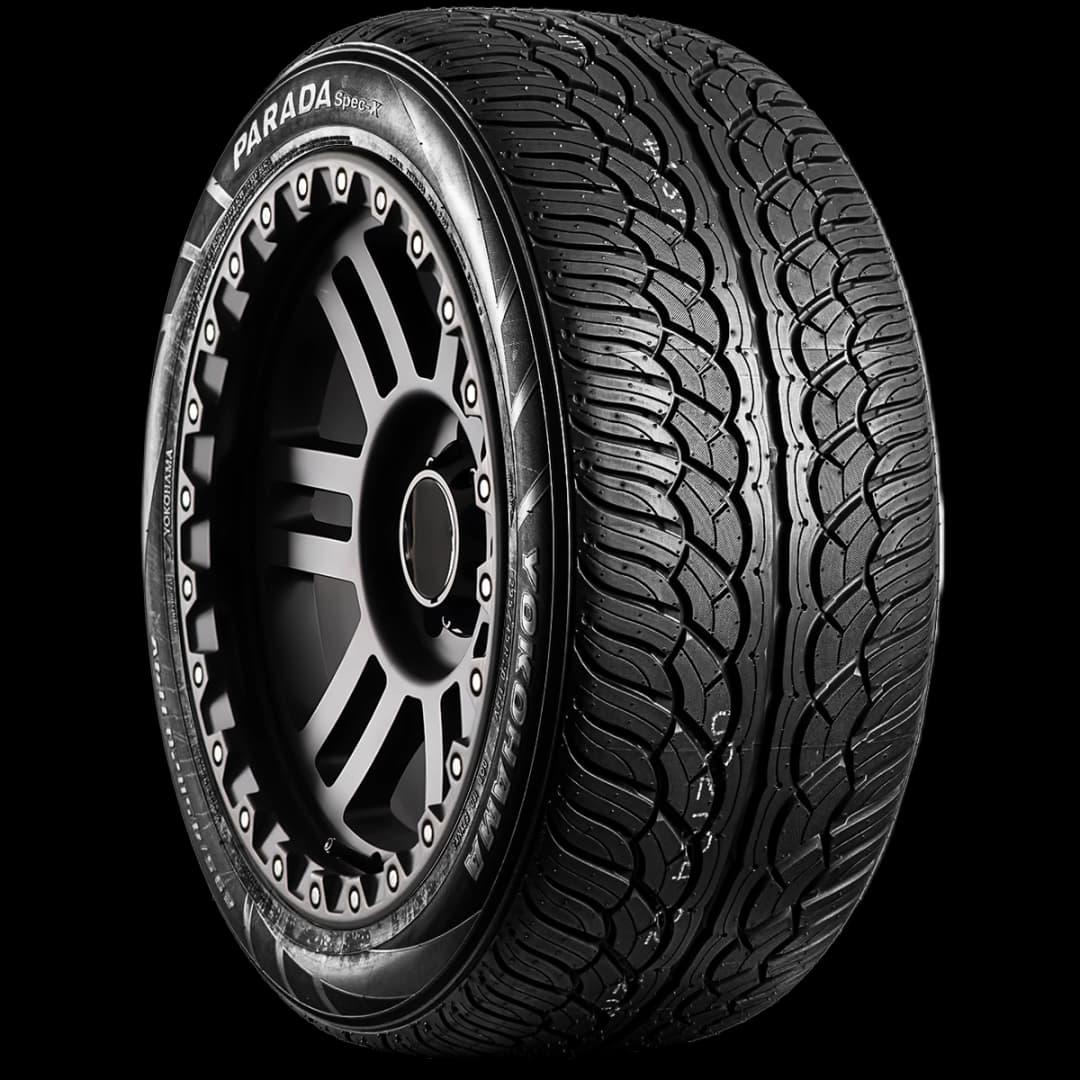 Yokohama Parada Spec-X 20" angled tire