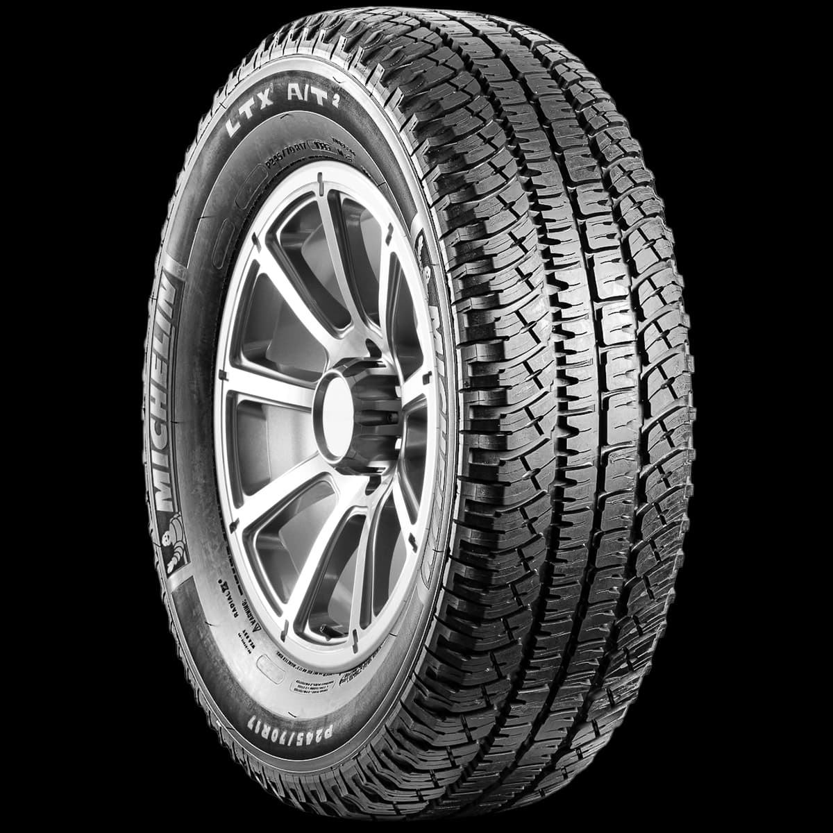 Michelin LTX A/T2 17" angled tire
