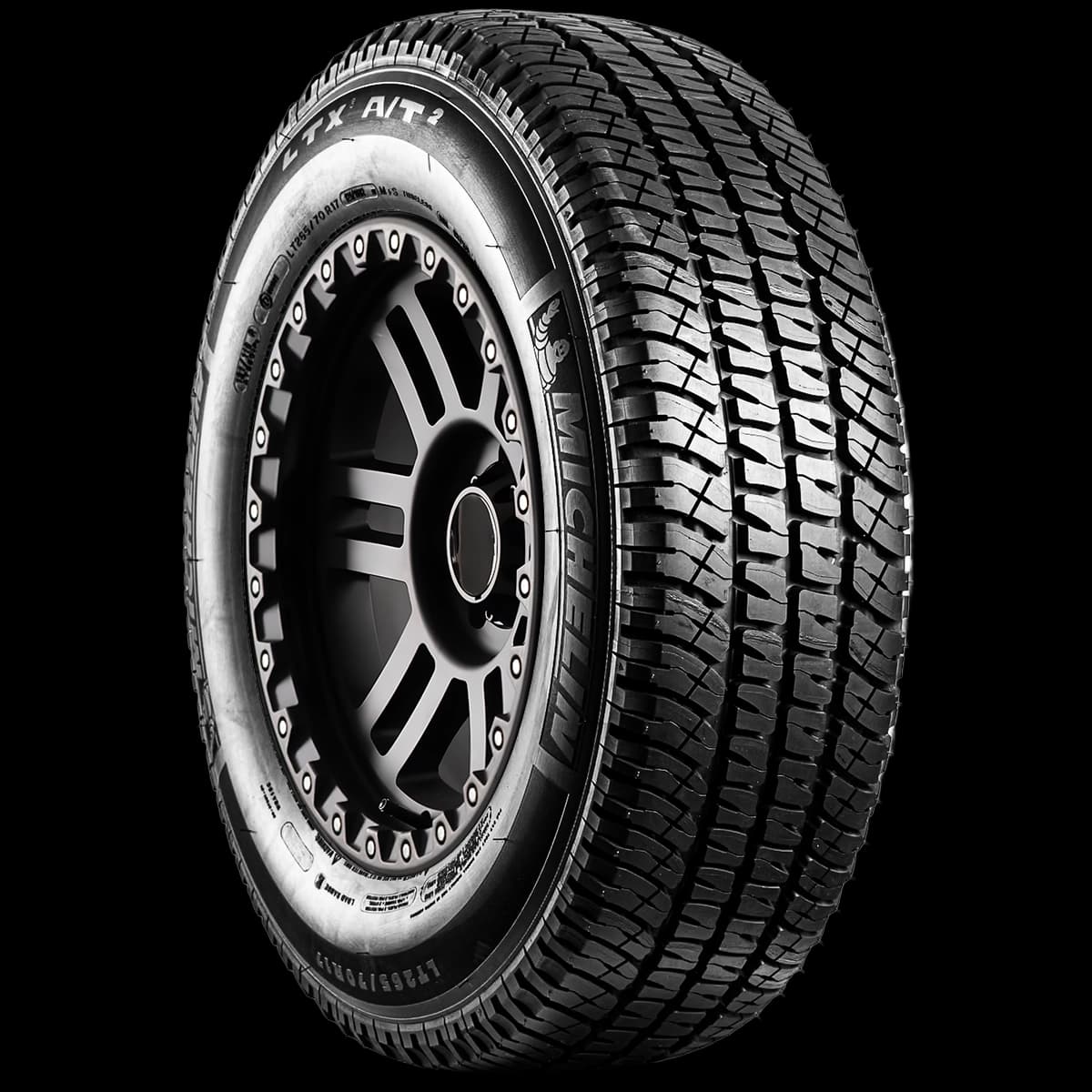 Michelin LTX A/T2 17" angled tire