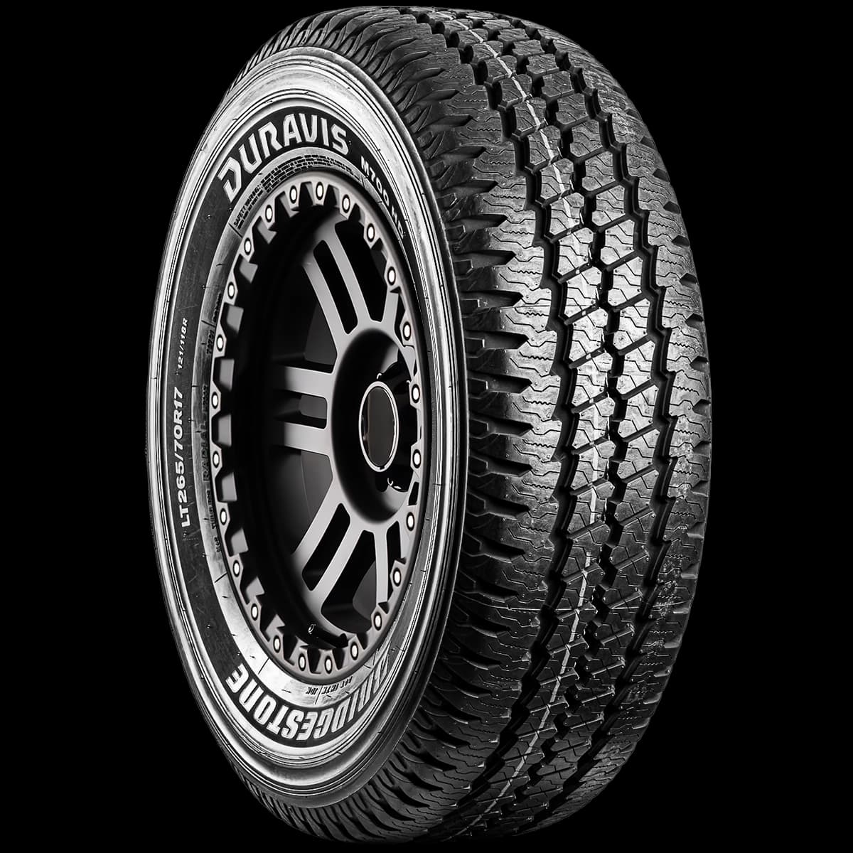 Bridgestone Duravis M700 17" angled tire