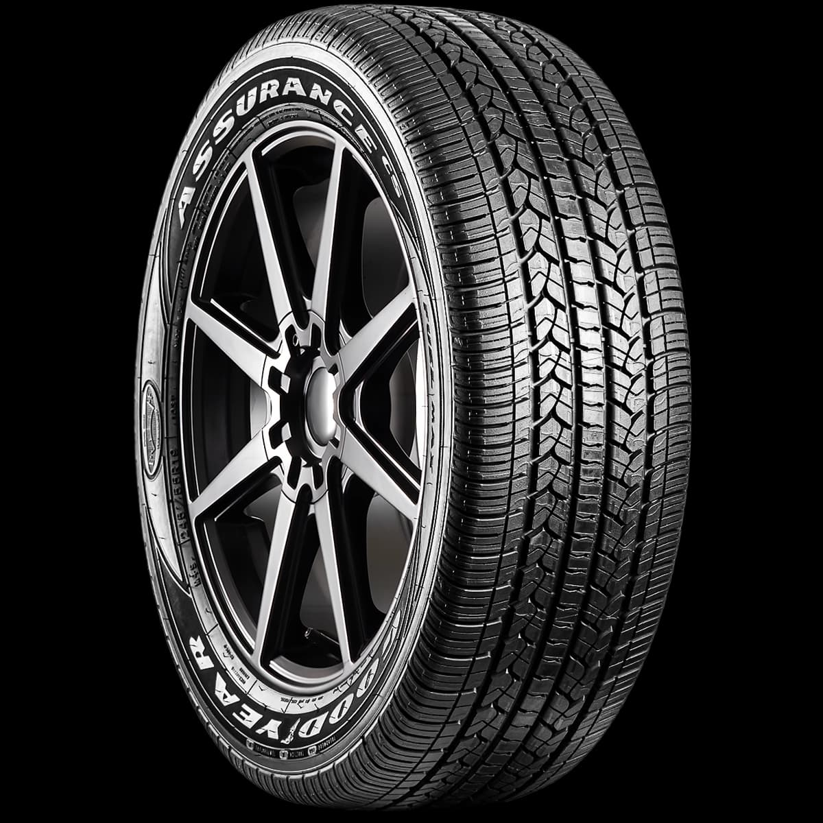 Goodyear Assurance Fuel Max 20" angled tire