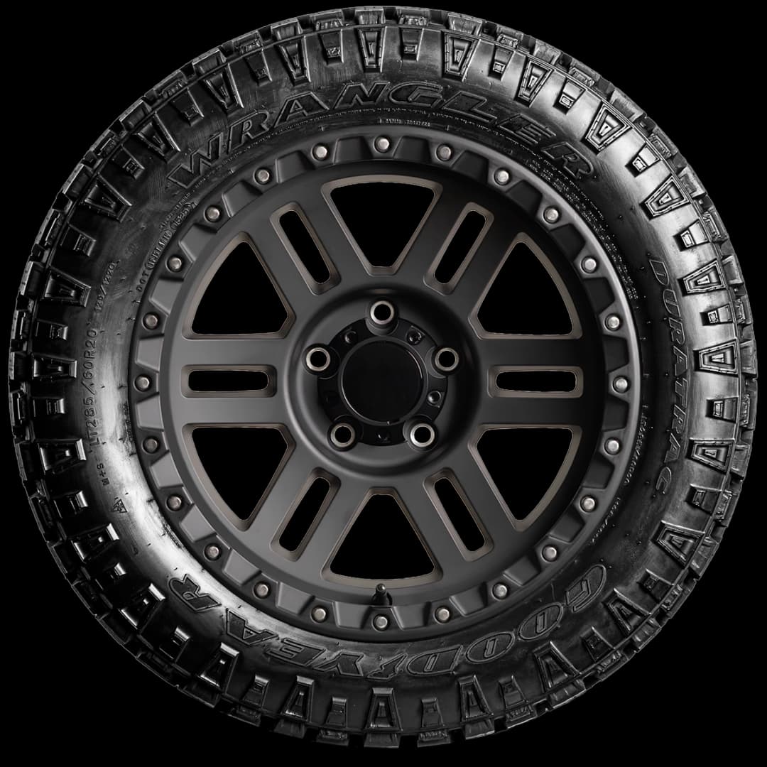 Goodyear Wrangler Duratrac 20" side tire