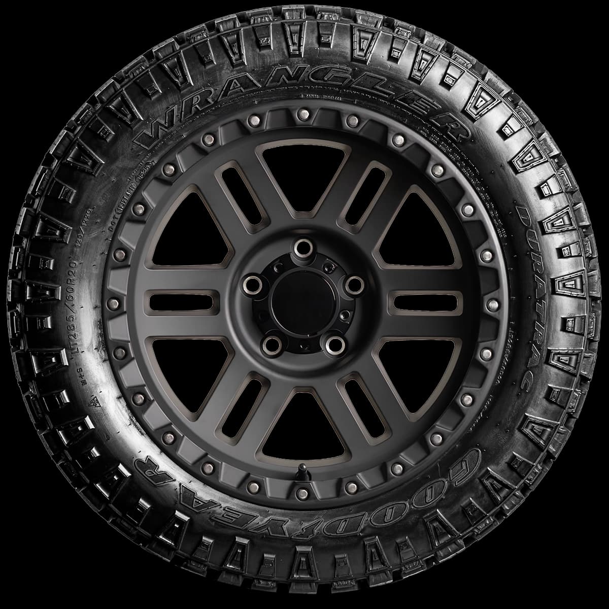 Goodyear Wrangler Duratrac 20" side tire