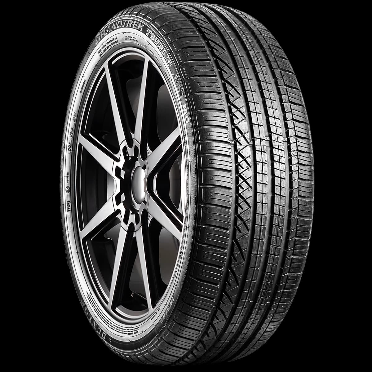 Dunlop Grandtrek Touring AS 20" angled tire