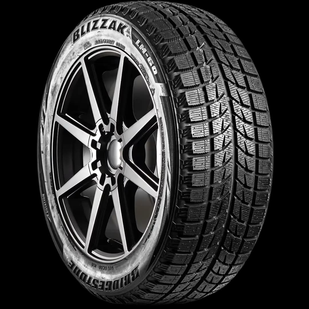 Bridgestone Blizzak LM-60 17" angled tire