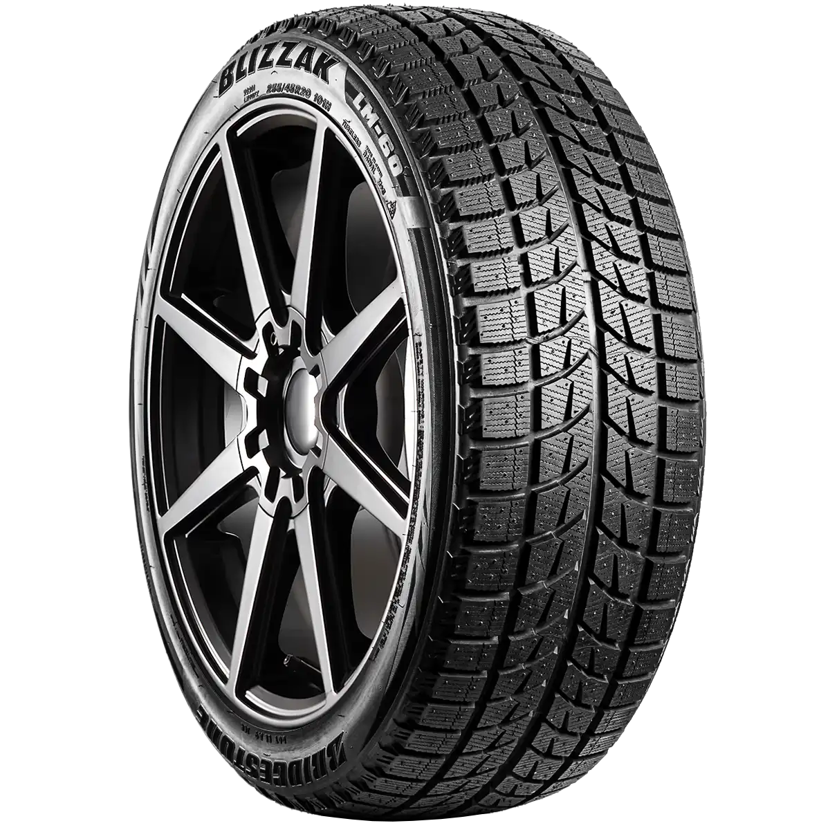 Bridgestone Blizzak LM-60 20" angled tire