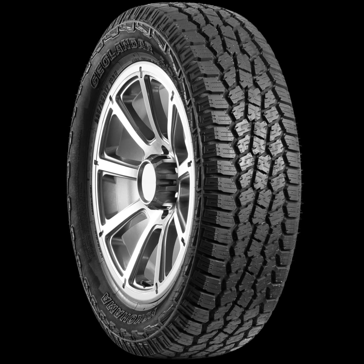 Yokohama Geolandar AT4 17" angled tire