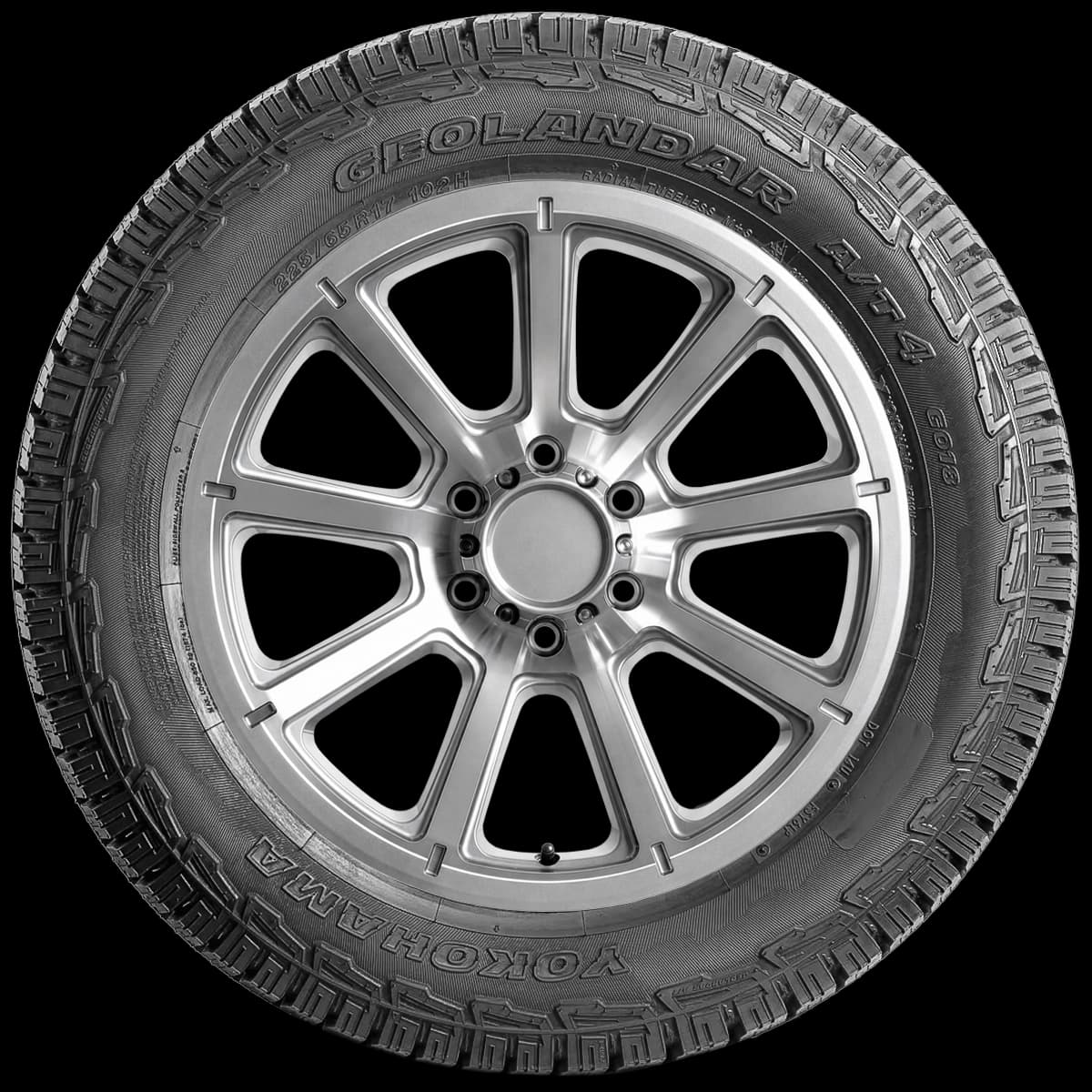 Yokohama Geolandar AT4 17" side tire