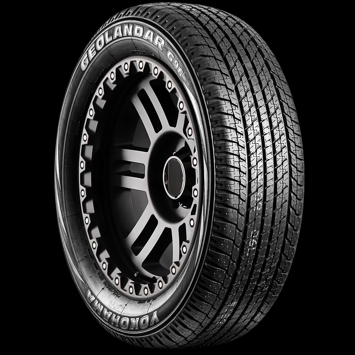 Yokohama Geolander G96B 20" angled tire