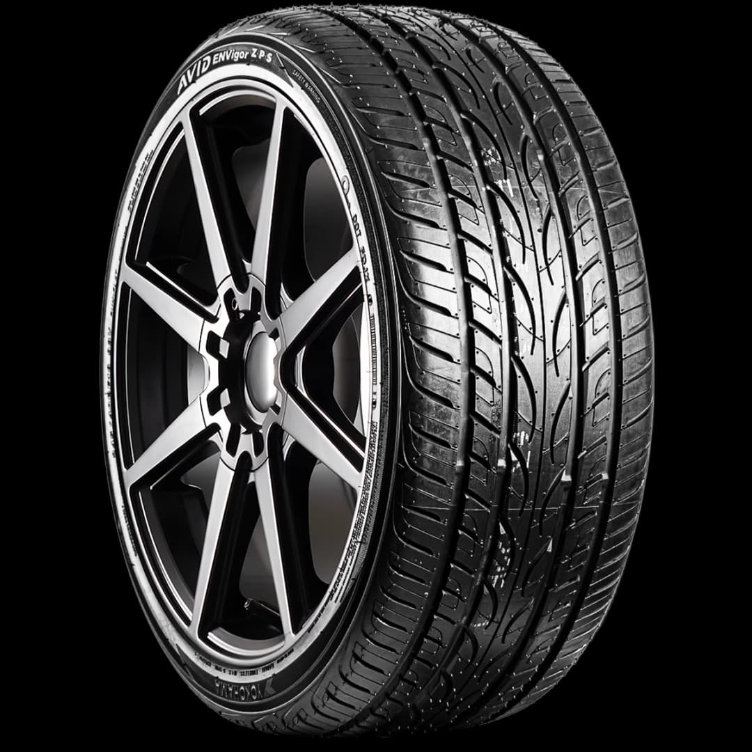 Yokohama AVID ENVigor 17" angled tire