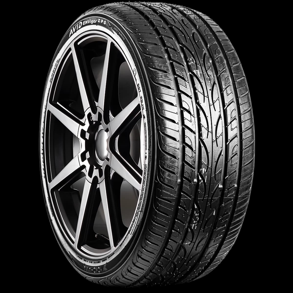 Yokohama AVID ENVigor 17" angled tire