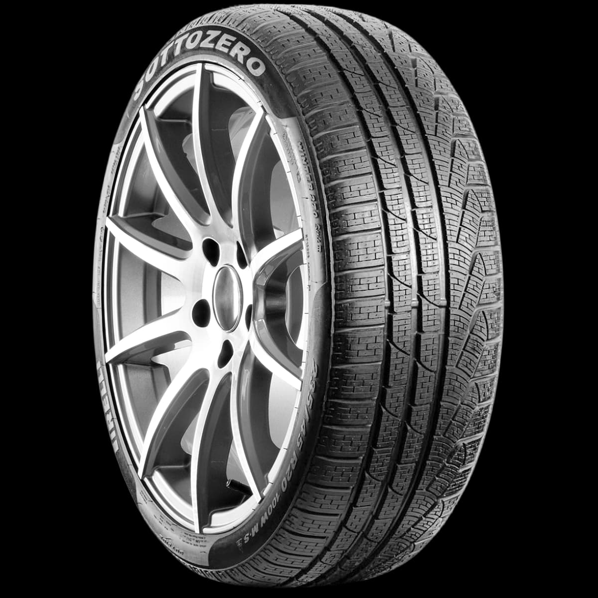 Pirelli Winter 270 Sottozero Serie II 20" angled tire