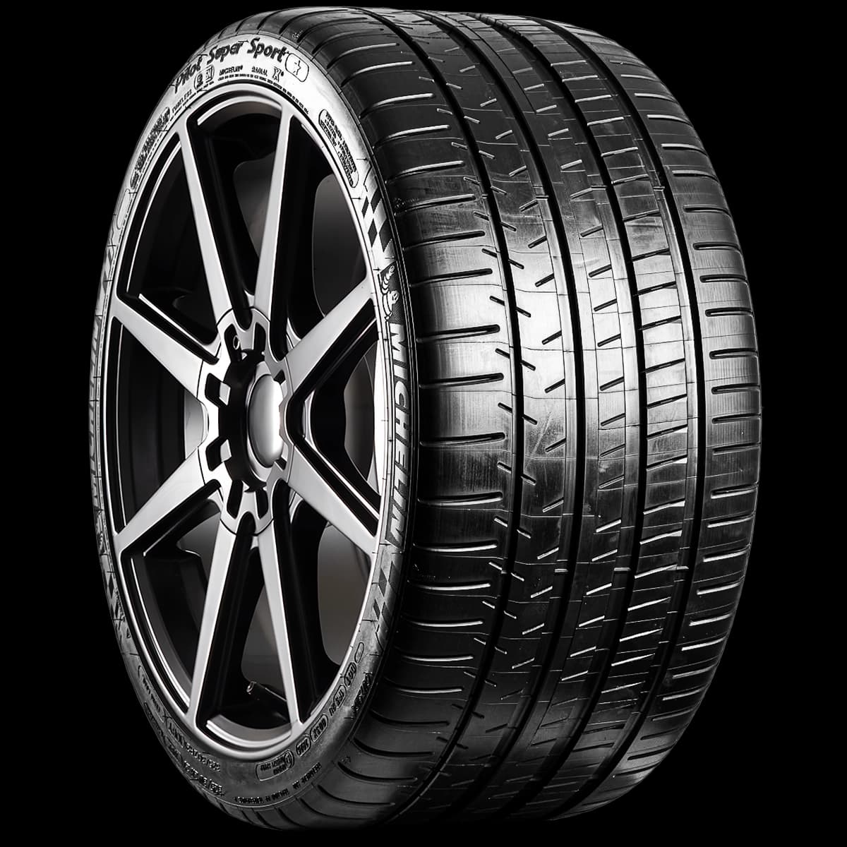 Michelin Pilot Super Sport 20" angled tire