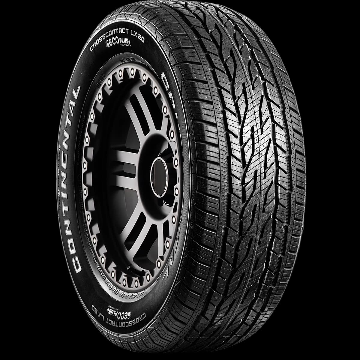 Continental CrossContact LX20 with Eco Plus Technology 17" angled tire
