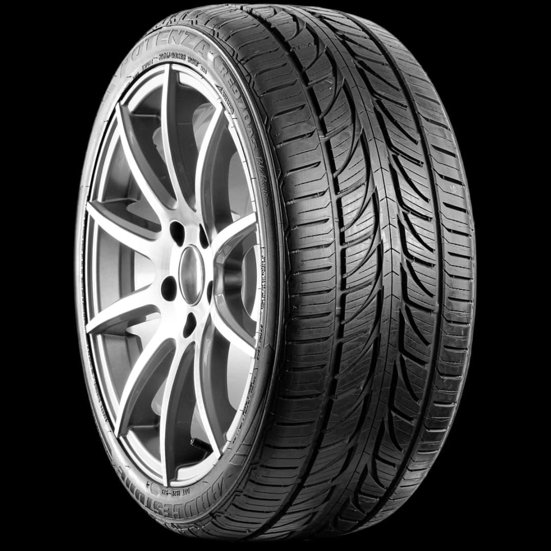 Bridgestone Potenza RE970AS Pole Position 17" angled tire