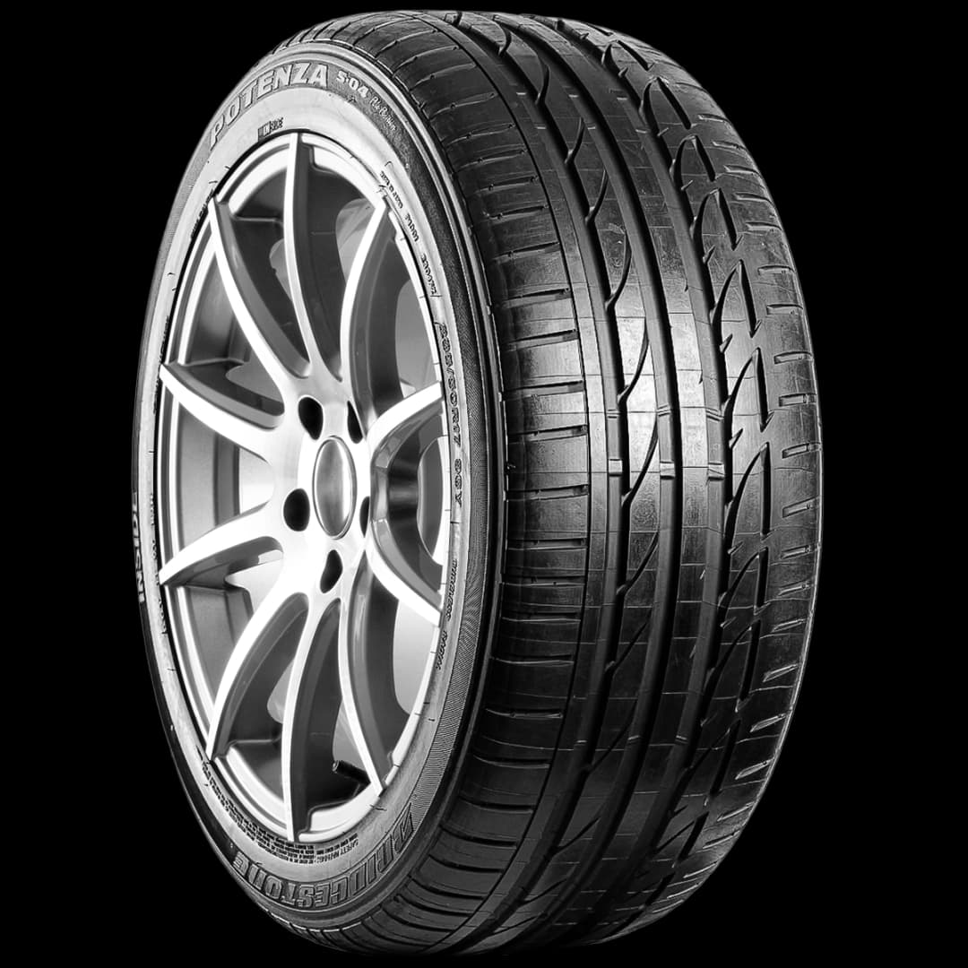 Bridgestone Potenza S-04 Pole Position 17" angled tire