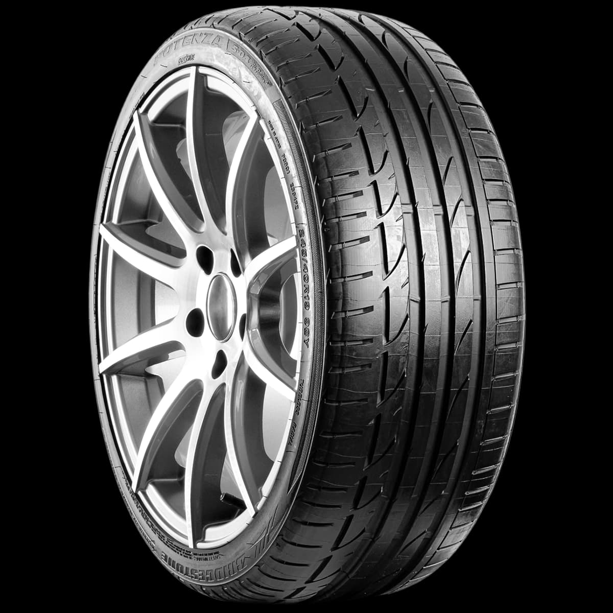 Bridgestone Potenza S-04 Pole Position 20" angled tire