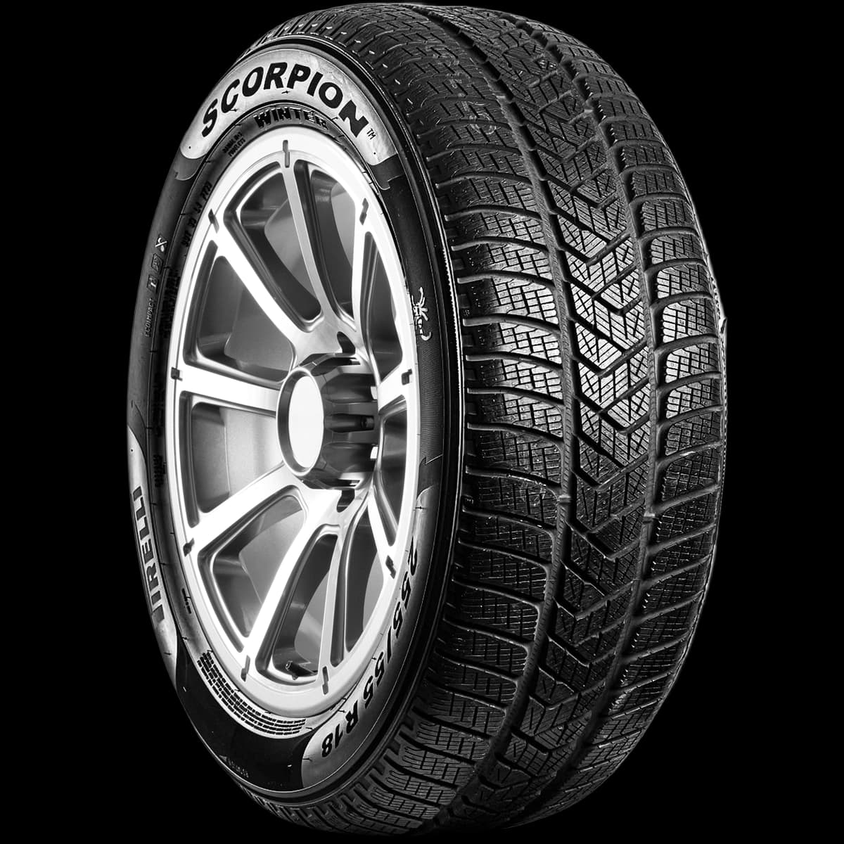 Pirelli Winter Scorpion 17" angled tire