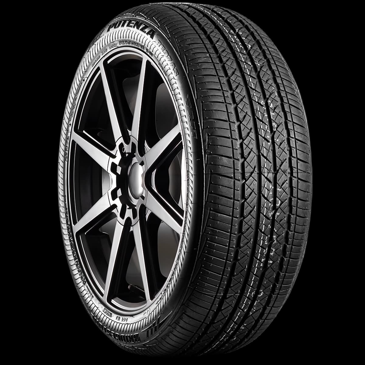 Bridgestone Potenza RE97 All Season 17" angled tire