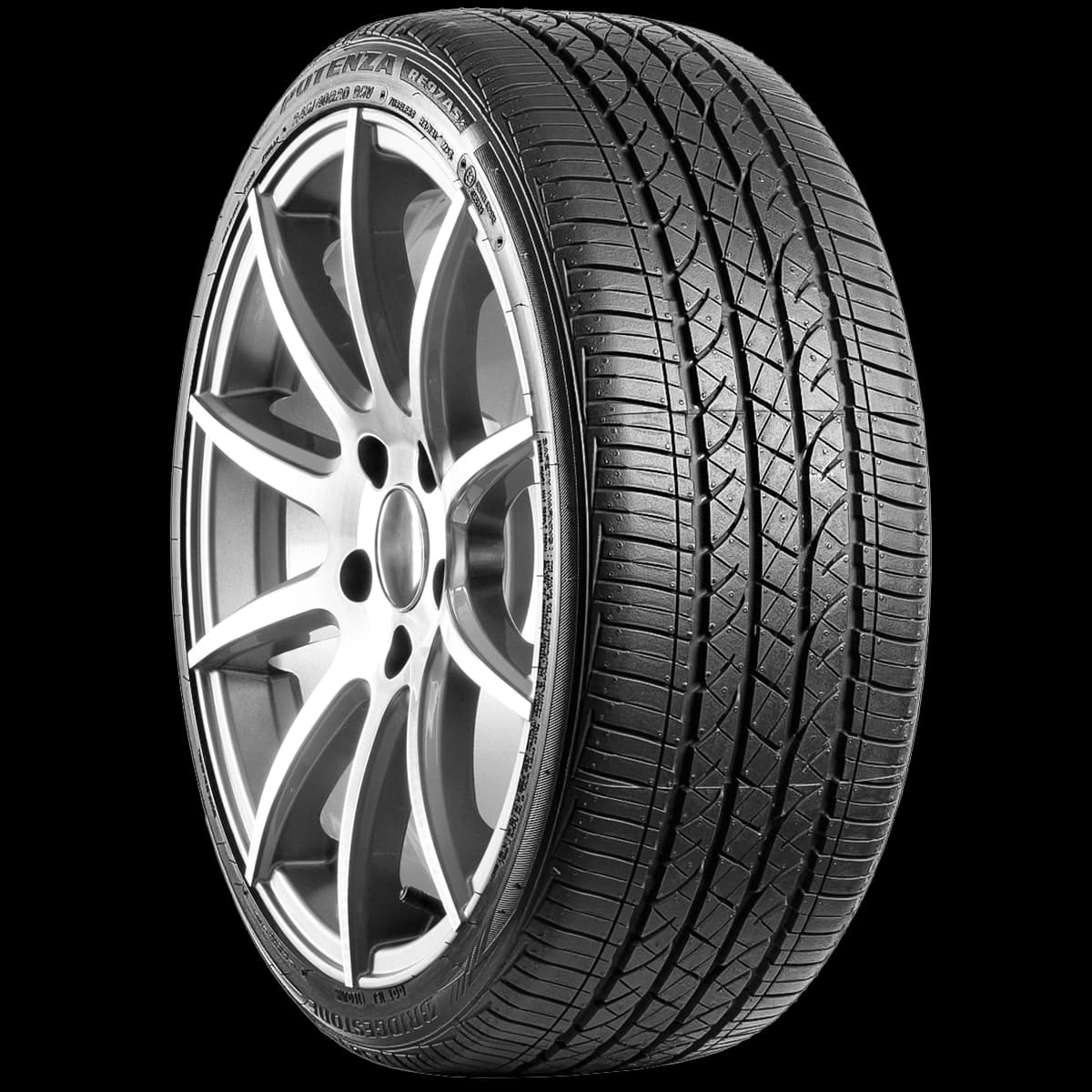 Bridgestone Potenza RE97 All Season 20" angled tire