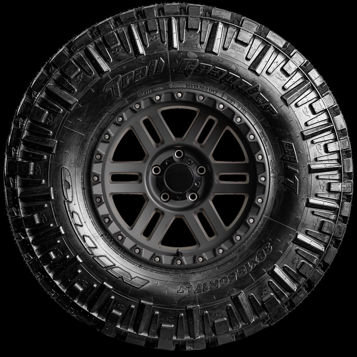 Nitto Trail Grappler MT 17" side tire