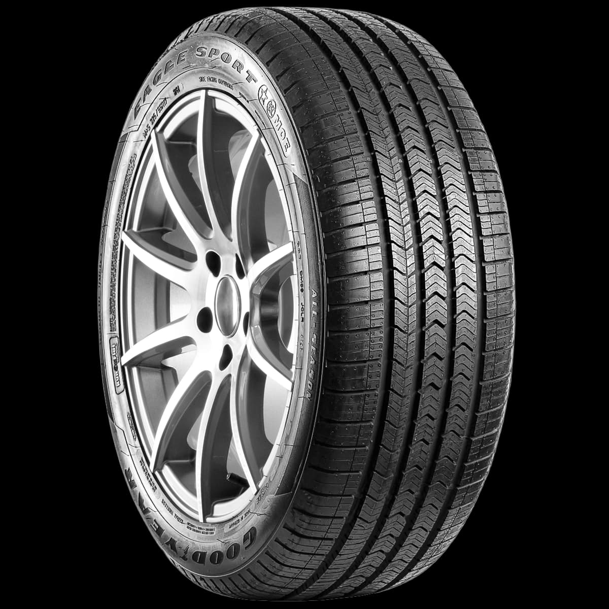Goodyear Eagle Sport AS 17" angled tire