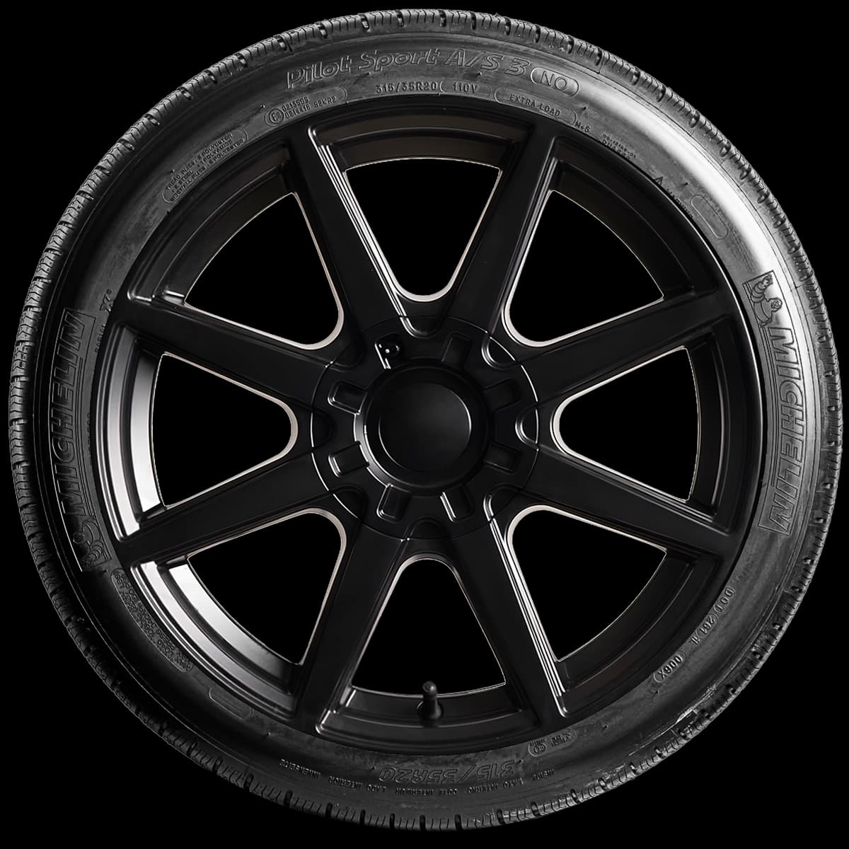 Michelin Pilot Sport A/S 3 20" side tire