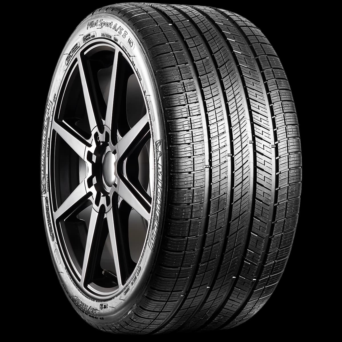 Bridgestone Potenza S001 20" angled tire