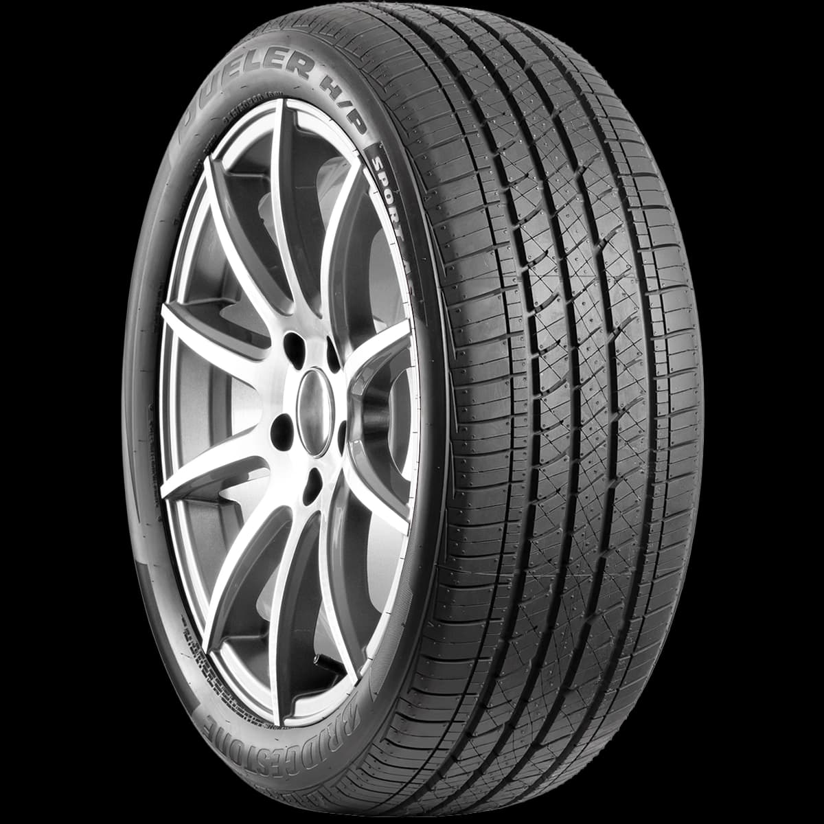 Bridgestone Dueler H/P Sport AS 20" angled tire