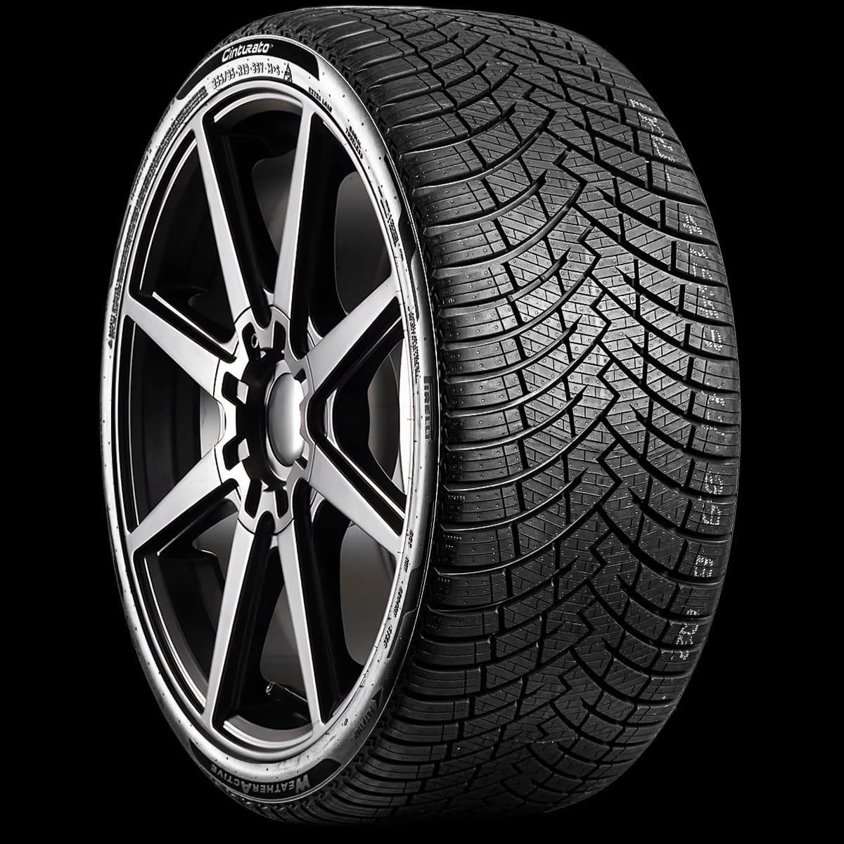 Pirelli Cinturato Weatheractive 20" angled tire