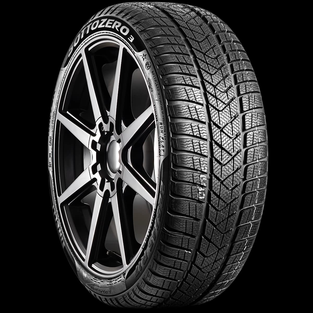 Pirelli Winter Sottozero 3 17" angled tire