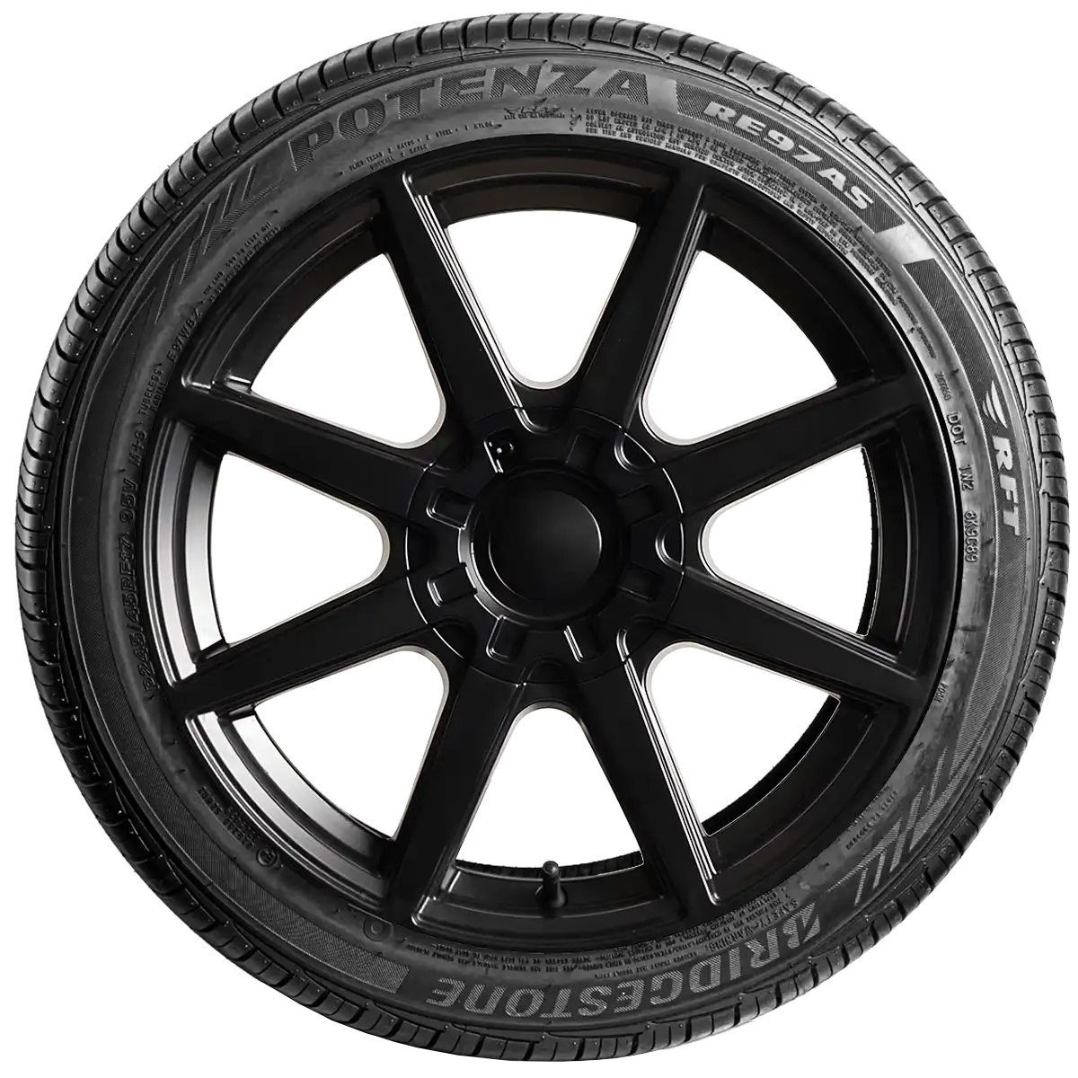 Bridgestone Potenza RE97AS 17" side tire