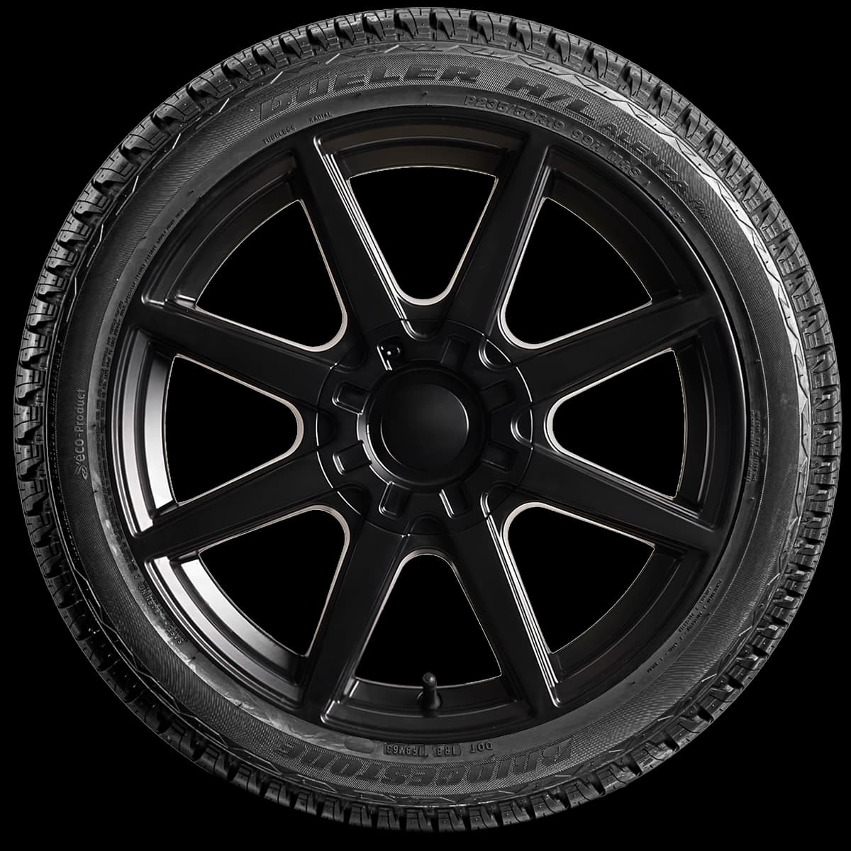 Bridgestone Dueler HL Alenza Plus 20" side tire