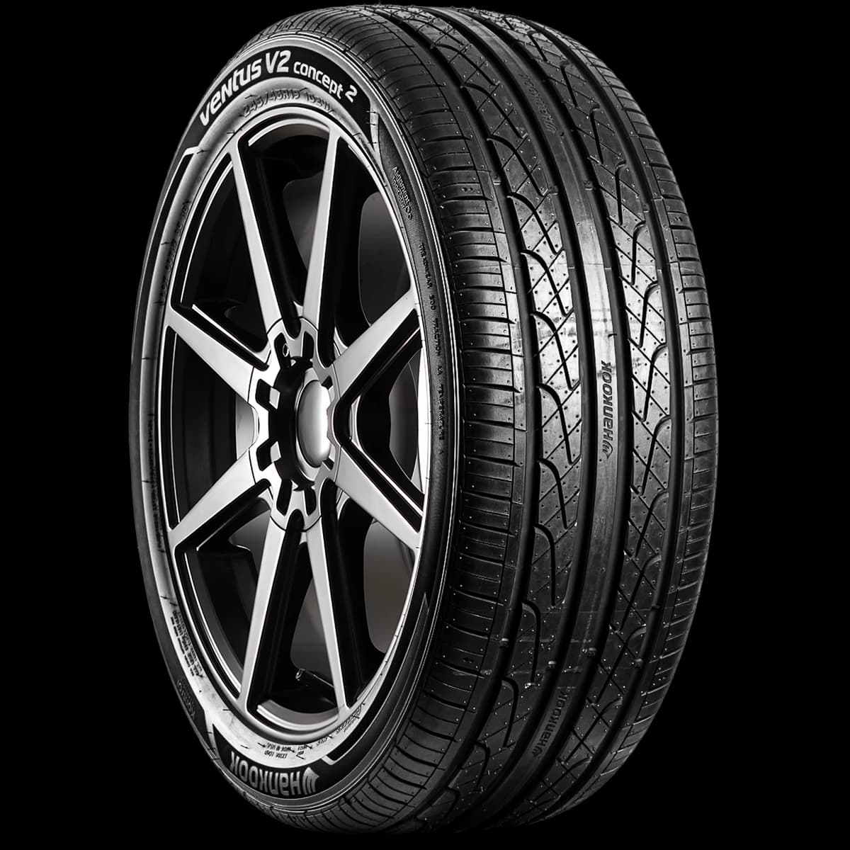 Hankook Ventus V2 Concept2 H457 20" angled tire