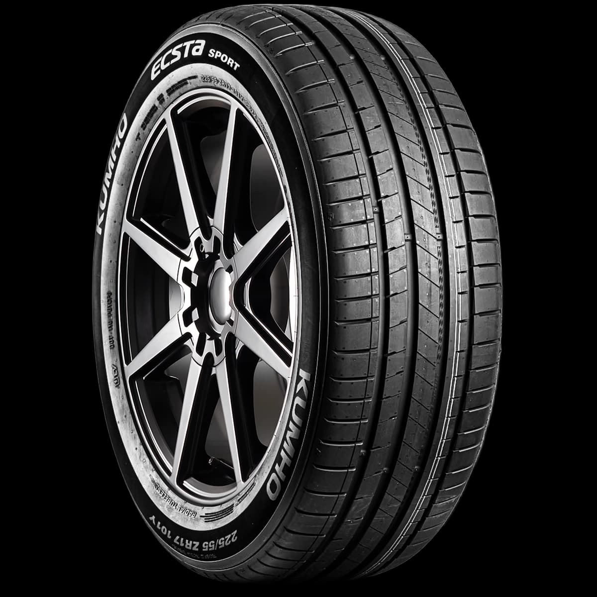 Kumho Ecsta Sport PS72 17" angled tire