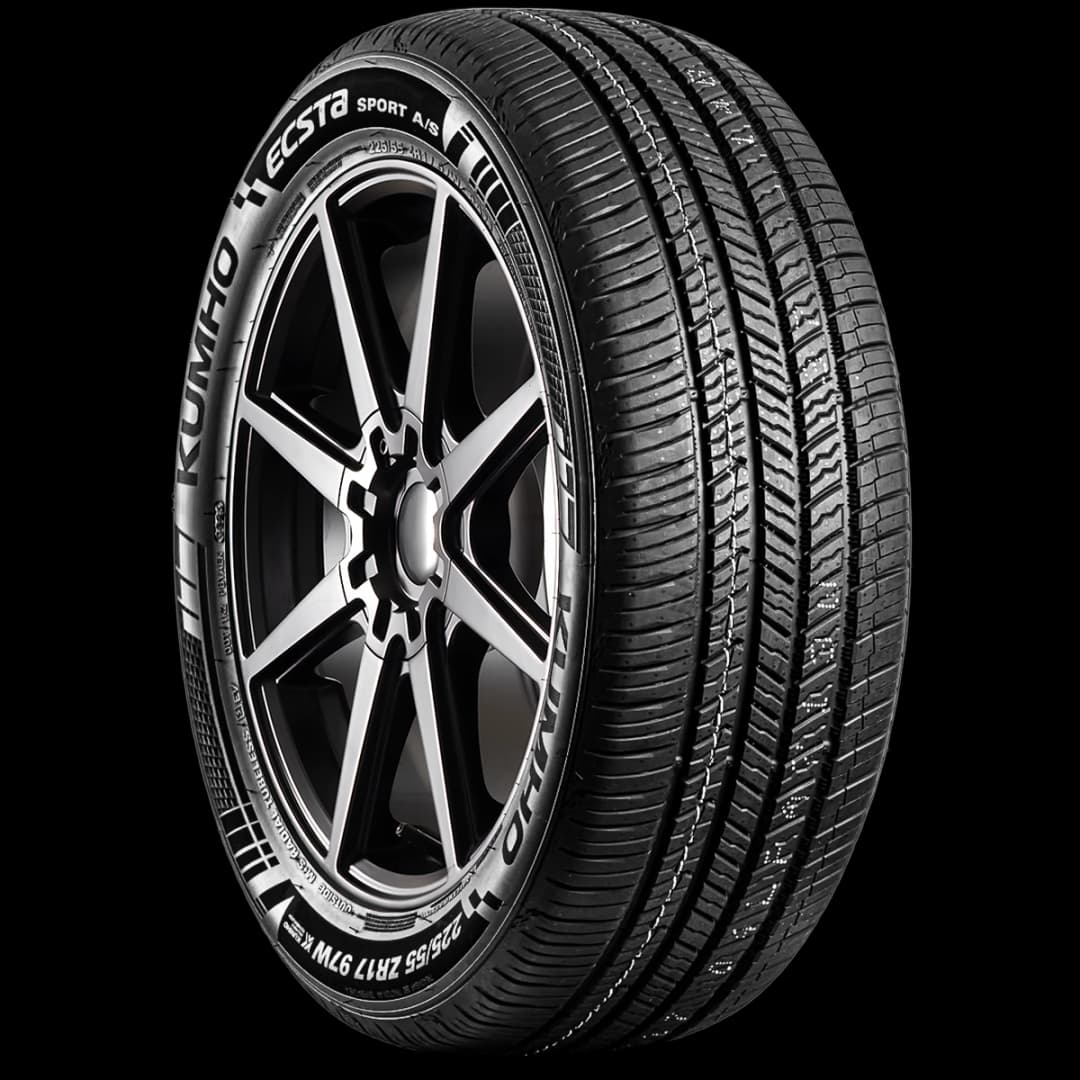 Kumho Ecsta Sport AS PA71 17" angled tire
