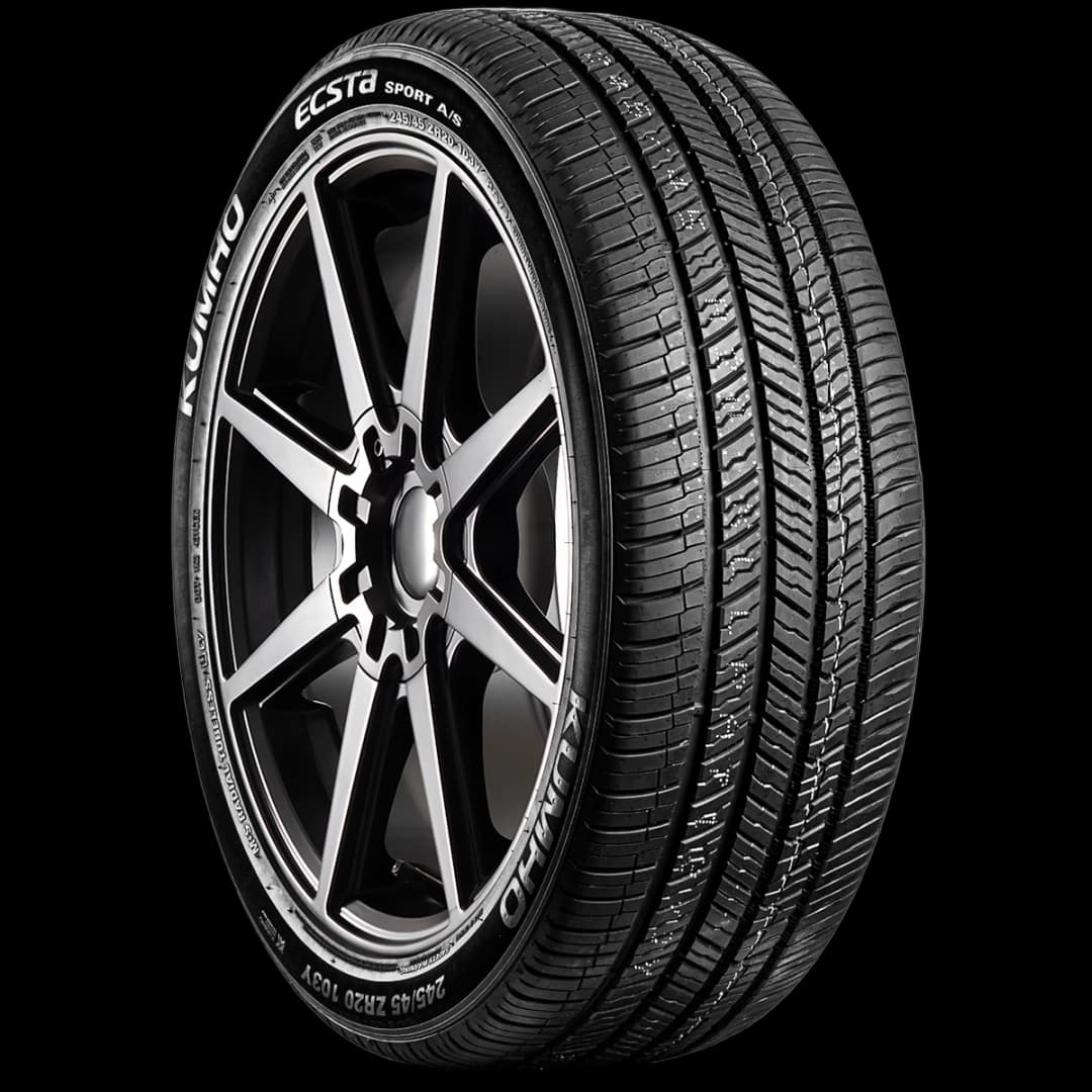 Kumho Ecsta Sport AS PA71 20" angled tire