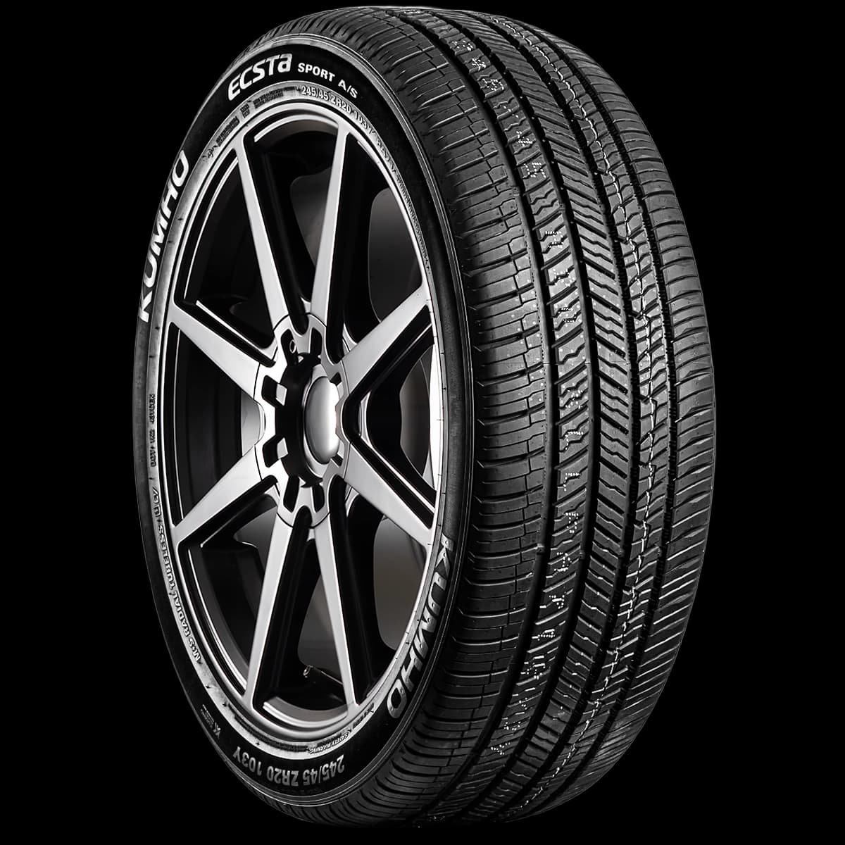 Kumho Ecsta Sport AS PA71 20" angled tire