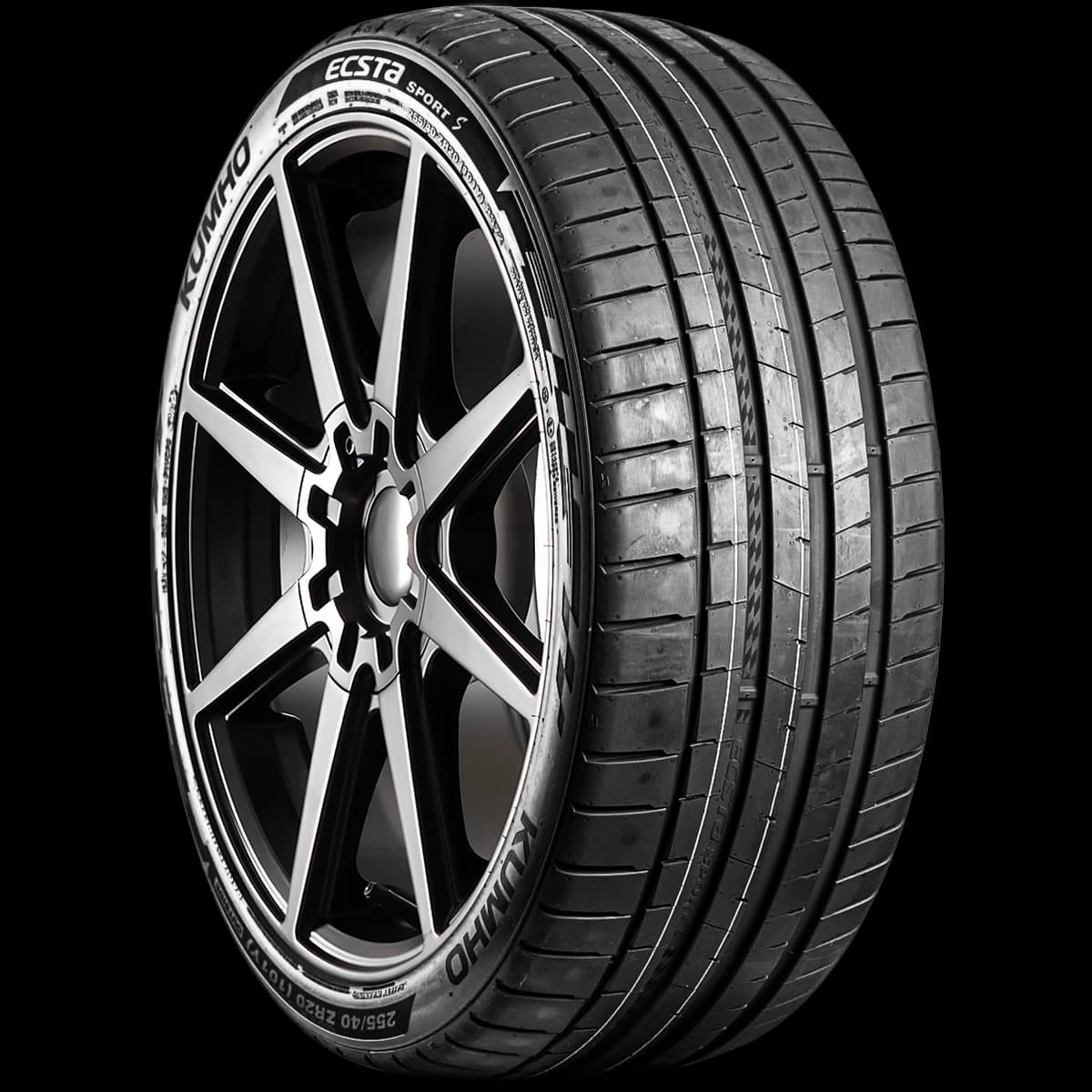 Kumho Ecsta Sport S PS72S 20" angled tire