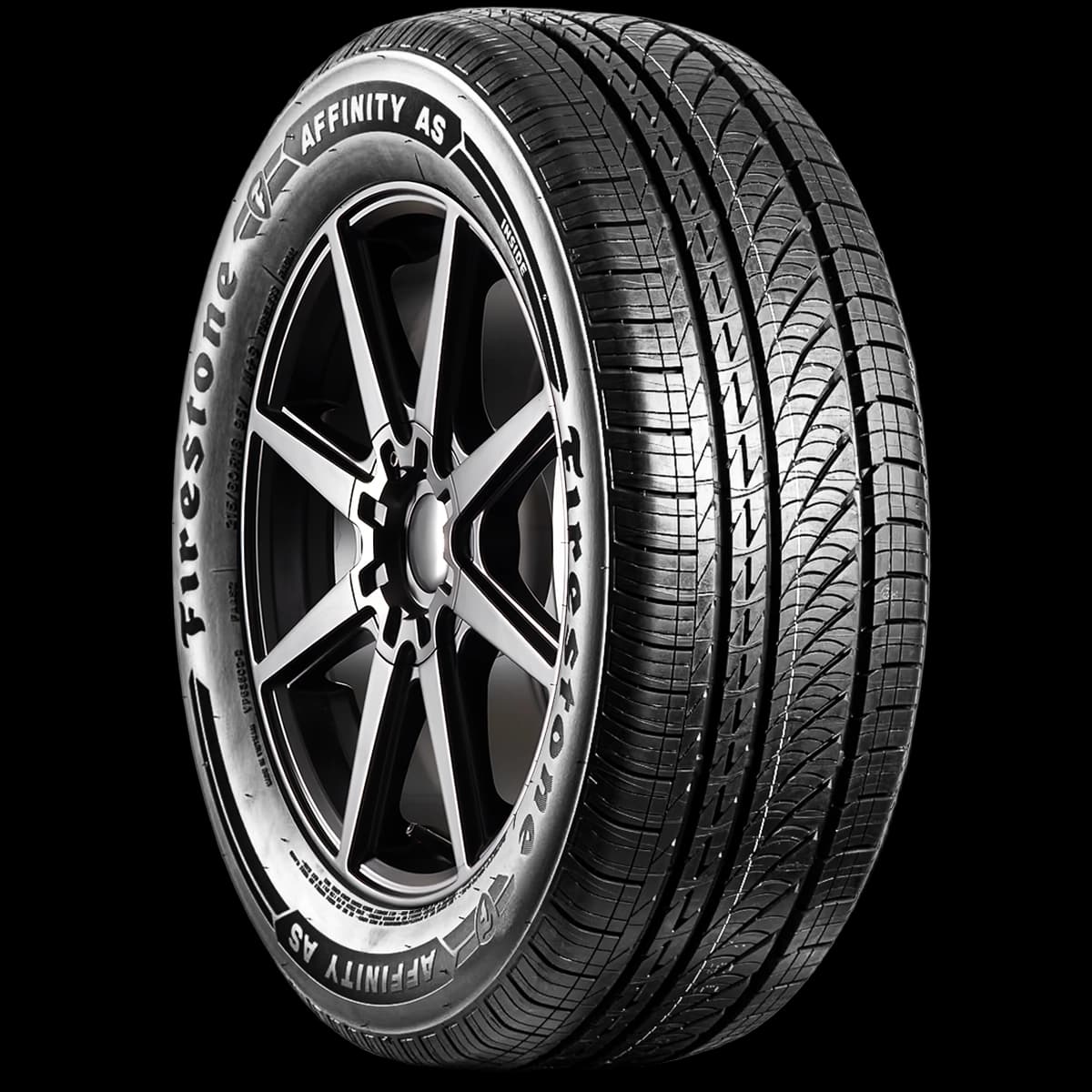 Firestone Affinity AS 17" angled tire