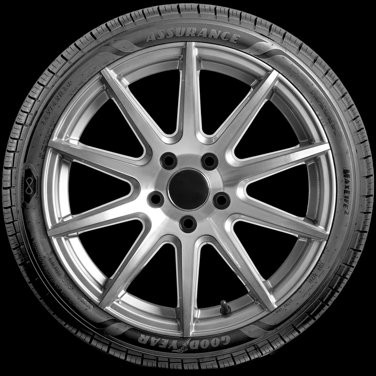 Goodyear Assurance MaxLife 2 20" side tire