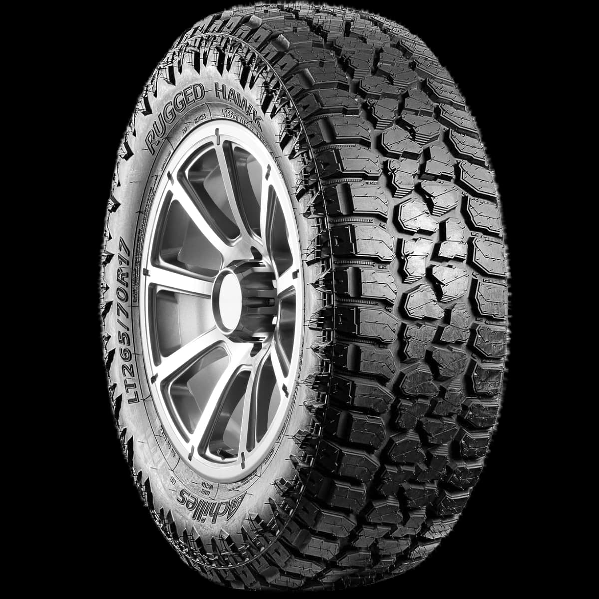 Achilles Rugged Hawk 17" angled tire