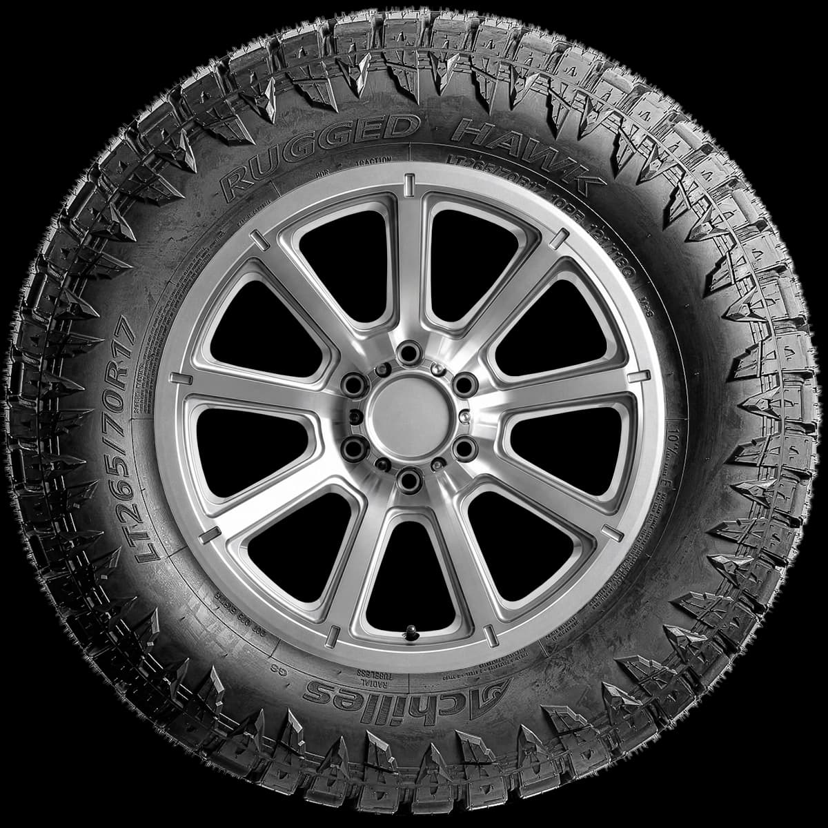 Achilles Rugged Hawk 17" side tire