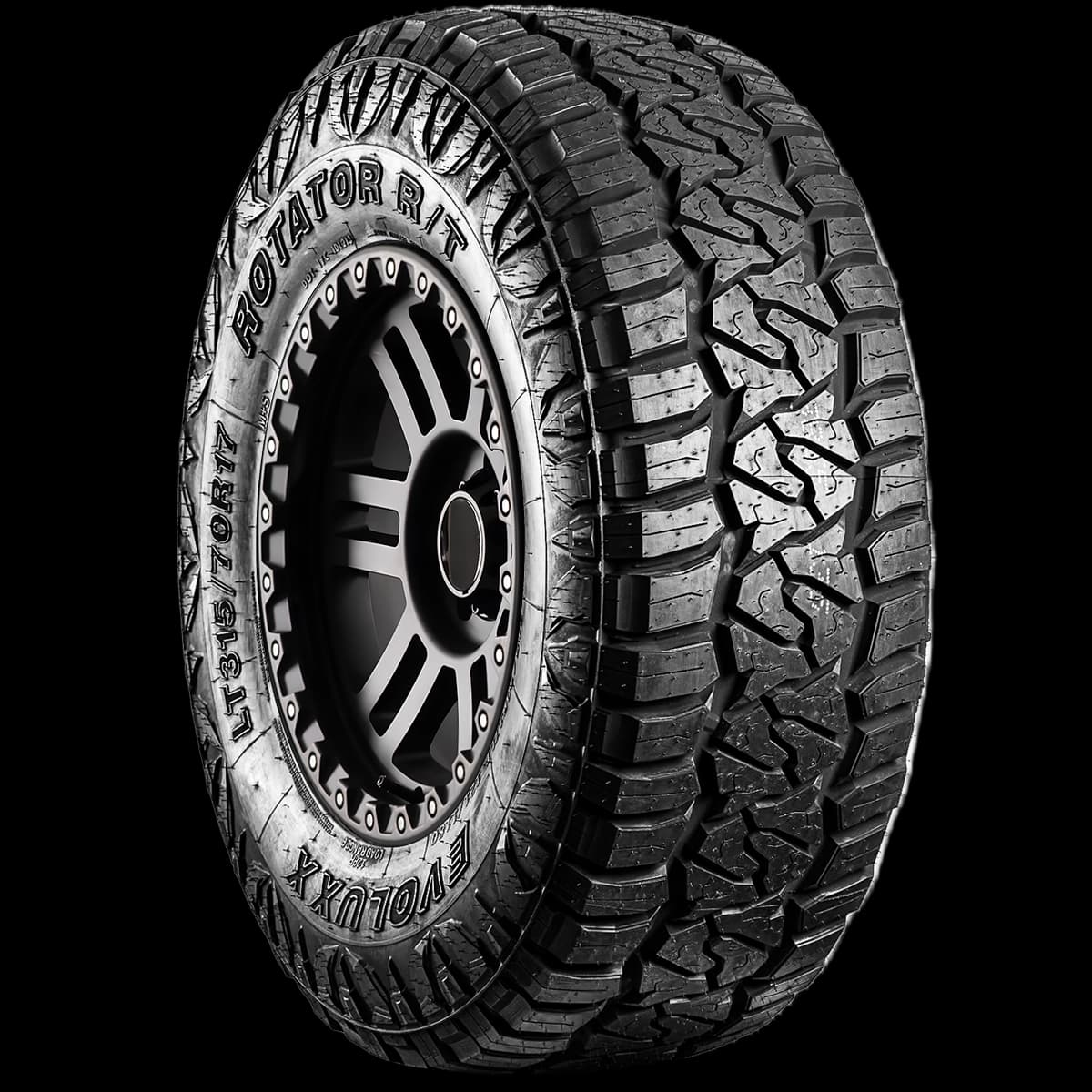Evoluxx Rotator RT 17" angled tire